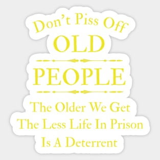 Old People Sticker